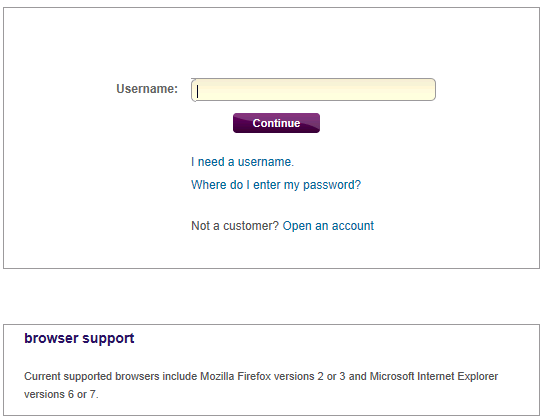 Ally broken login box in IE9