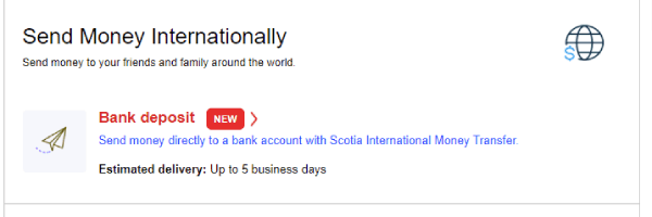 Scotia International Money Transfer