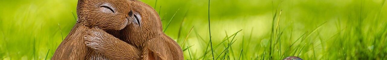 Hugging bunnies, because they're saving money