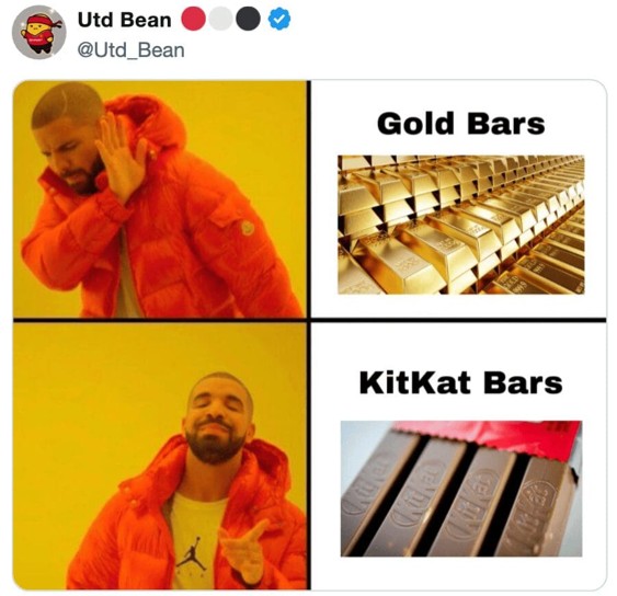 Gold bars or KitKat bars